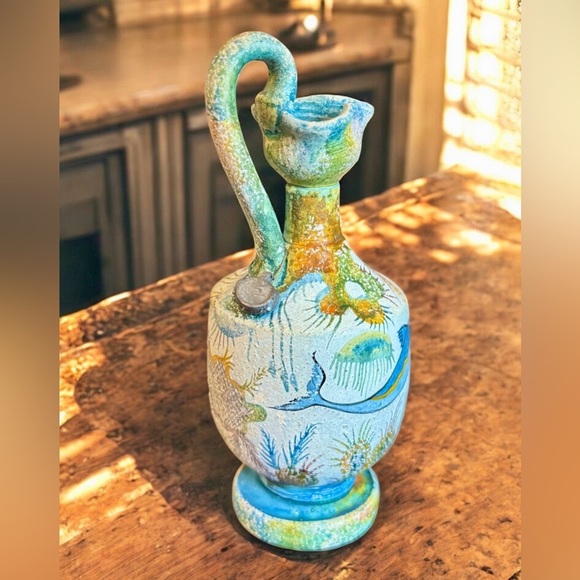 Minoan Style (c.1500 B.C.) Handmade Greek Jug Vase - Picture 9 of 13